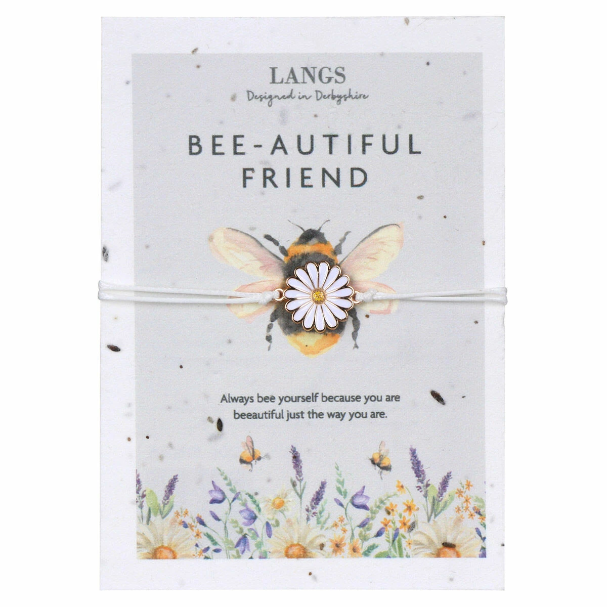 Langs ‘Bee-autiful Friend’ Bracelet & Plantable Seed Card 5 Langs ‘Bee-autiful Friend’ Bracelet & Plantable Seed Card - Image 3