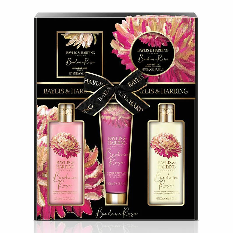 Baylis & Harding Boudoire Rose 5 Piece Set 3 Baylis & Harding Boudoire Rose 5 Piece Set