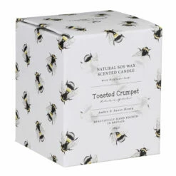 Toasted Crumpet ‘Amber And Sweet Honey’ Glass Jar Candle -gifts sale bc04 toasted crumpet amber sweet honey glass jar candle 3 1