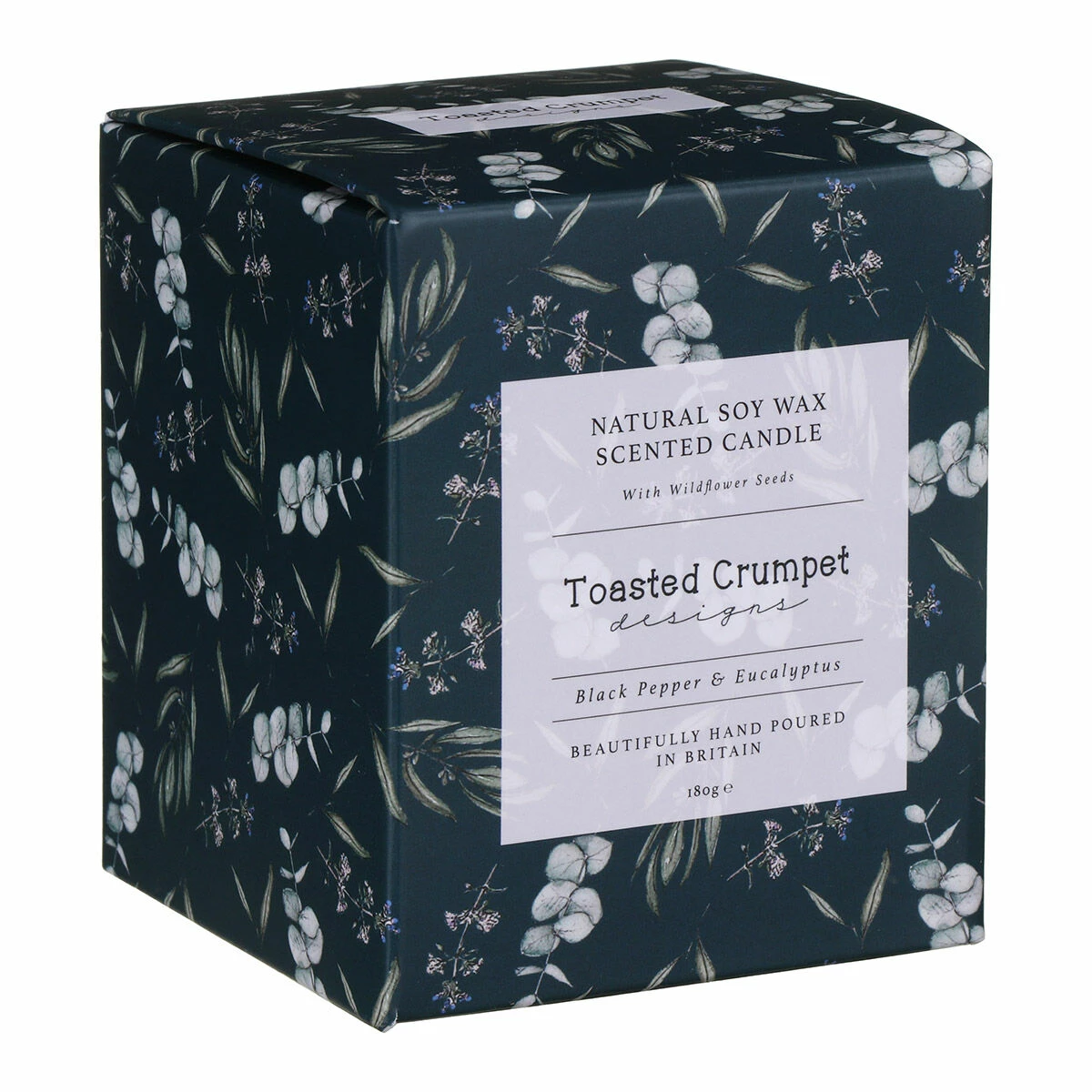 Toasted Crumpet ‘Black Pepper & Eucalyptus’ Glass Jar Candle 7 Toasted Crumpet ‘Black Pepper & Eucalyptus’ Glass Jar Candle - Image 5