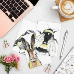 gifts sale -gifts sale bx01 toasted crumpet spring to summer notecards mixed set of 8 lifestyle 1