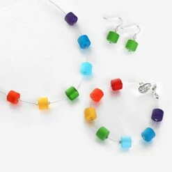 Carrie Elspeth Green Frosted Earrings 7 Carrie Elspeth Green Frosted Earrings -gifts sale carrie elspeth 1647 frosted rainbow group 01green s