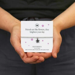 Carrie Elspeth ‘Friends Are Like Flowers’ Sentiment Bracelet -gifts sale carrie elspeth bb202 friends are like flowers sentiments bracelet lifestyle
