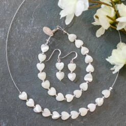 Carrie Elspeth Shell Hearts Duo Earrings 9 Carrie Elspeth Shell Hearts Duo Earrings -gifts sale carrie elspeth bridal 1542 1