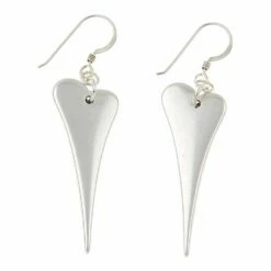 Carrie Elspeth Elongated Heart Earrings