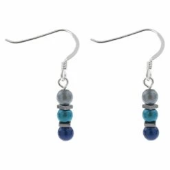 Carrie Elspeth Blues Miracle & Haematite Earrings