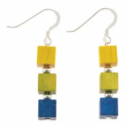Carrie Elspeth Dawn Wooden Cubes Earrings