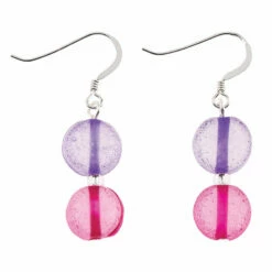 Carrie Elspeth Pink/Purple Pastel Candy Earrings