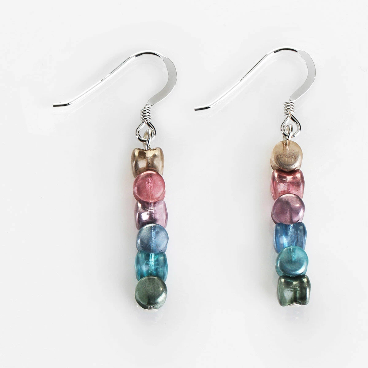 Carrie Elspeth Rainbow Shimmer Drums Earrings 4 Carrie Elspeth Rainbow Shimmer Drums Earrings - Image 2