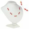 Carrie Elspeth Orange/Pink Peardrops Necklace