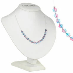 Carrie Elspeth Blue & Pink Twinkles Links Necklace