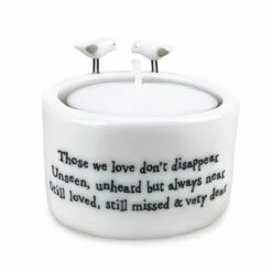 East Of India Those We Love Don’t Disappear Candle And Tealight Holder