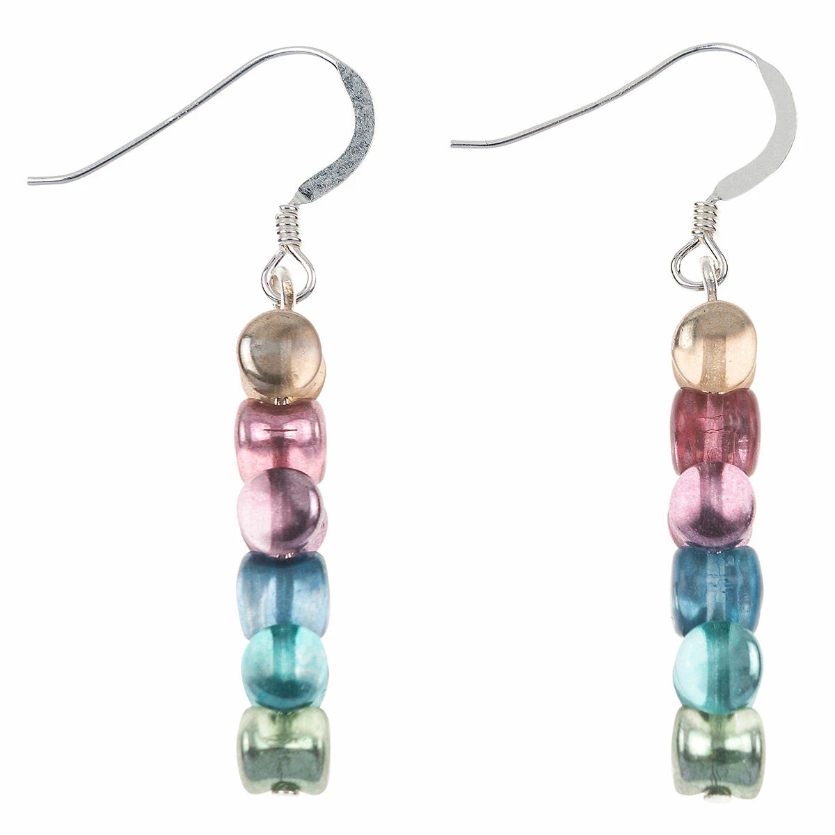 Carrie Elspeth Rainbow Shimmer Drums Earrings 3 Carrie Elspeth Rainbow Shimmer Drums Earrings