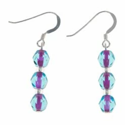 Carrie Elspeth Blue & Pink Filaments Earrings