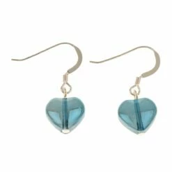Carrie Elspeth Blue Shine Hearts Earrings