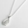 Equilibrium Silver Plated Back To Nature Fern Teardrop Necklace -gifts sale equilibrium 314441 fern teardrop necklace