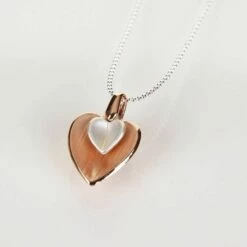 Equilibrium Rose Gold Plated Heart Necklace