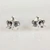 Equilibrium Silver Swirly Elephant Earrings