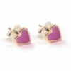 Carrie Elspeth Cashmere Rose Enamel Heart Stud Earrings -gifts sale es030 carrie elspeth cashmere rose enamel heart stud earrings ce