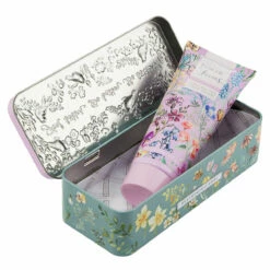 Heathcote & Ivory Flower Of Focus Shea Butter 100ml Hand Cream Tin -gifts sale fg2282 heathcote ivory flower of focus shea butter 100ml hand cream tin 03