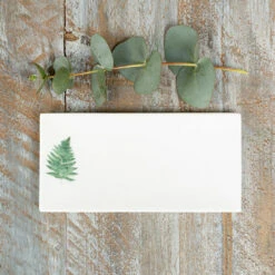 Toasted Crumpet ‘Fern’ Rectangular Soap Dish -gifts sale fsd15 toasted crumpet fern rectangular soap dish 2