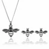 Elements Bee 2 Piece Jewellery Set 2 Elements Bee 2 Piece Jewellery Set -gifts sale gecko elements bee silver necklace and earrings 1