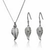 Elements Leaf Drop 2 Piece Jewellery Set