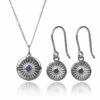 Elements Sapphire Crystal Round 2 Piece Jewellery Set 2 Elements Sapphire Crystal Round 2 Piece Jewellery Set -gifts sale gecko elements sapphire crystal round silver necklace and earrings 1