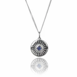 Elements Sapphire Crystal Round 2 Piece Jewellery Set 7 Elements Sapphire Crystal Round 2 Piece Jewellery Set -gifts sale gecko elements sapphire crystal round silver necklace and earrings 2