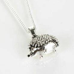 Equilibrium Hedgehog Silver Plated Boxed Necklace