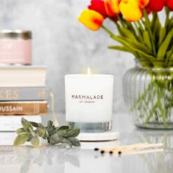 Marmalade Of London Bergamot & Soft Rose 230g Luxury Glass Soy Candle 21 Marmalade Of London Bergamot & Soft Rose 230g Luxury Glass Soy Candle -gifts sale marmalade 230g luxury glass candle lifestyle 2