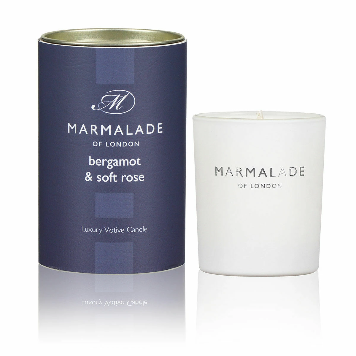 Marmalade Of London Bergamot & Soft Rose 70g Votive Glass Soy Candle 3 Marmalade Of London Bergamot & Soft Rose 70g Votive Glass Soy Candle