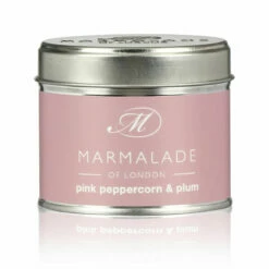 Marmalade Of London Pink Peppercorn & Plum 210g Tin Soy Candle