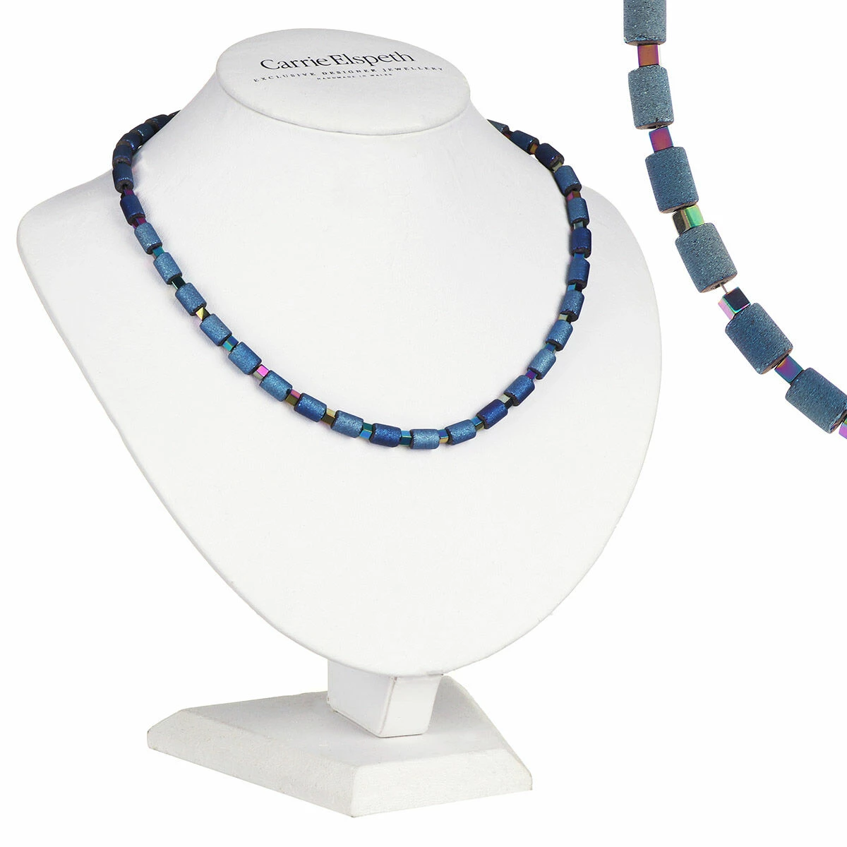 Carrie Elspeth Cobalt Lava Glimmer Full Necklace 3 Carrie Elspeth Cobalt Lava Glimmer Full Necklace