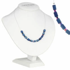 Carrie Elspeth Cobalt Lava Glimmer Links Necklace