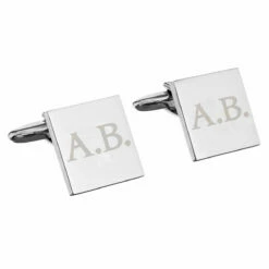 Personalised Initials Square Cufflinks 11 Personalised Initials Square Cufflinks -gifts sale p0102u79 pmc personalised initials square cufflinks 4