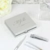 Personalised Initials Manicure Set -gifts sale personalised memento company p0104h76 silver manicure set 1