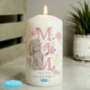Me To You Personalised Mum Pillar Candle -gifts sale pmc personalised p0409e25 me to you mum pillar candle 01