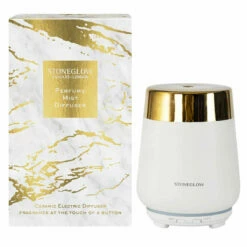 Stoneglow Luna White & Gold Ceramic Perfume Mist Diffuser