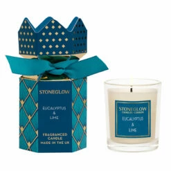 Stoneglow Seasonal Collection - Eucalyptus & Lime Cracker Votive Candle