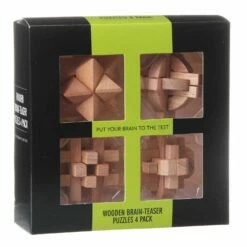 Temptation Wooden Brain Teaser Puzzles – Pack Of 4 7 Temptation Wooden Brain Teaser Puzzles – Pack Of 4 -gifts sale temptation tg12068 wooden brain teaser 02