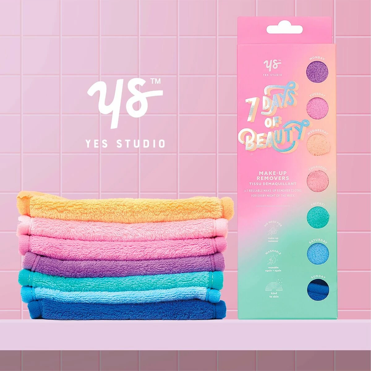 Yes Studio ‘7 Days Of Beauty’ Makeup Removing Cloths 7 Yes Studio ‘7 Days Of Beauty’ Makeup Removing Cloths - Image 5