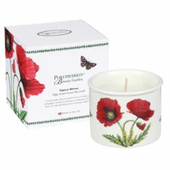 Botanic Garden Poppy Ceramic Candle
