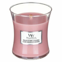 WoodWick Pressed Blooms & Patchouli Medium Hourglass Candle