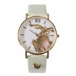 Wrendale ‘Hare-brained’ Hare Leather Watch