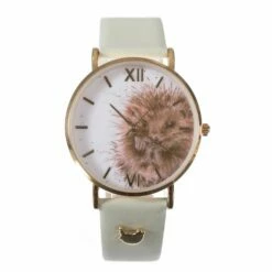 Wrendale ‘Awakening’ Hedgehog Leather Watch